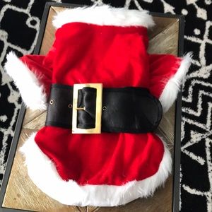 Santa Suit Costume Christmas Xmas Dog Pet Cat Clothes Outfit Shirt Hoodie